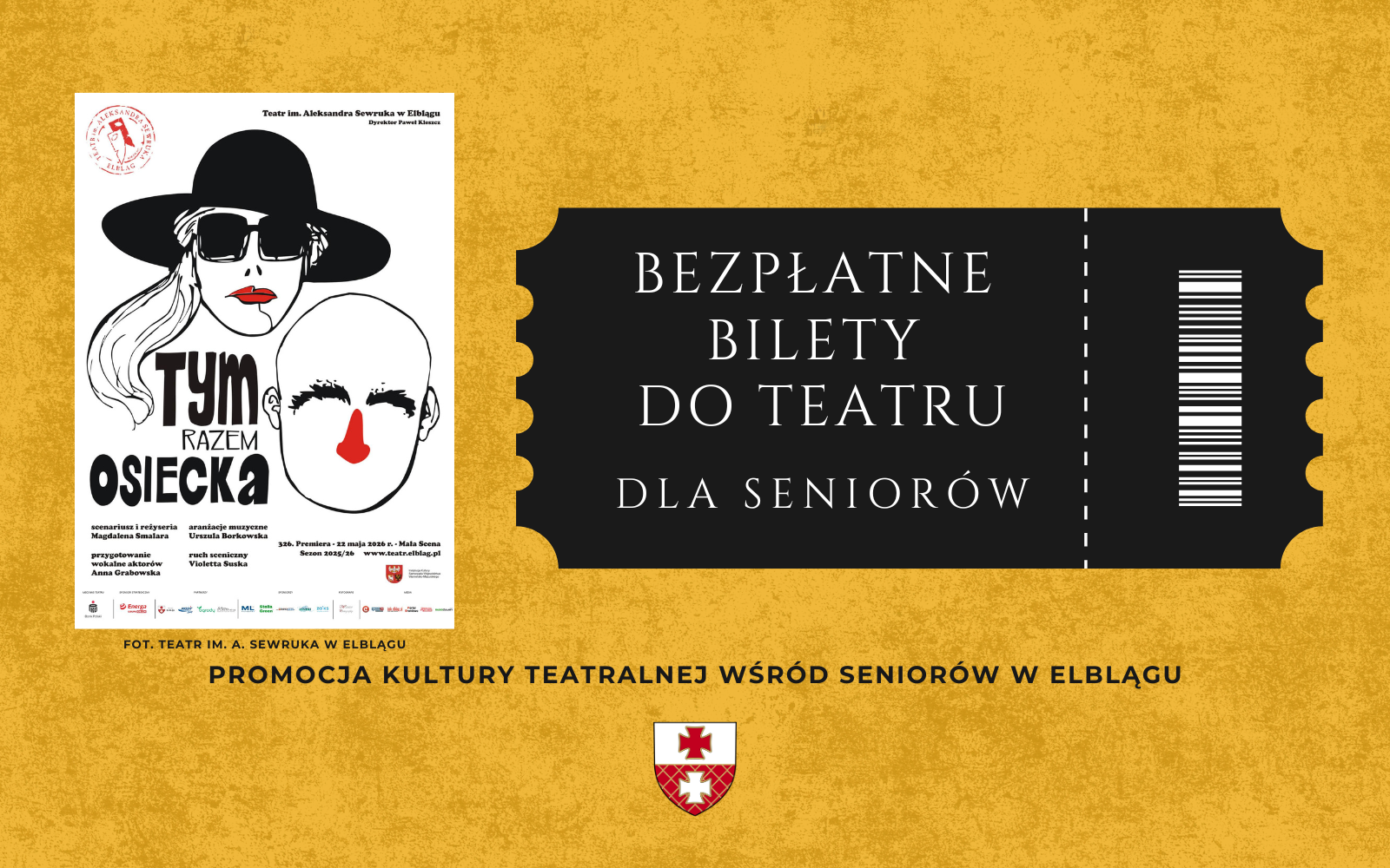 aktualność: Bezpłatne bilety do Teatru dla seniorów